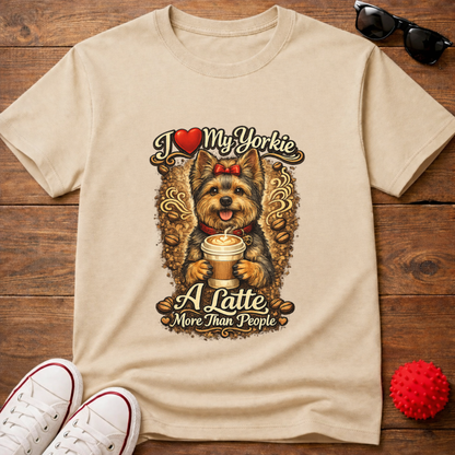 Yorkie A Latte Tee