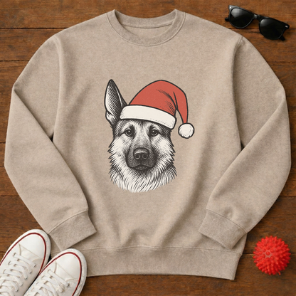 German Shepherd Santa Sweatshirt