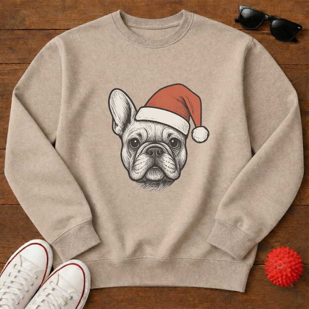 Frenchie Santa Sweatshirt