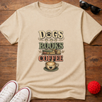 Dogs Books Coffee Tee