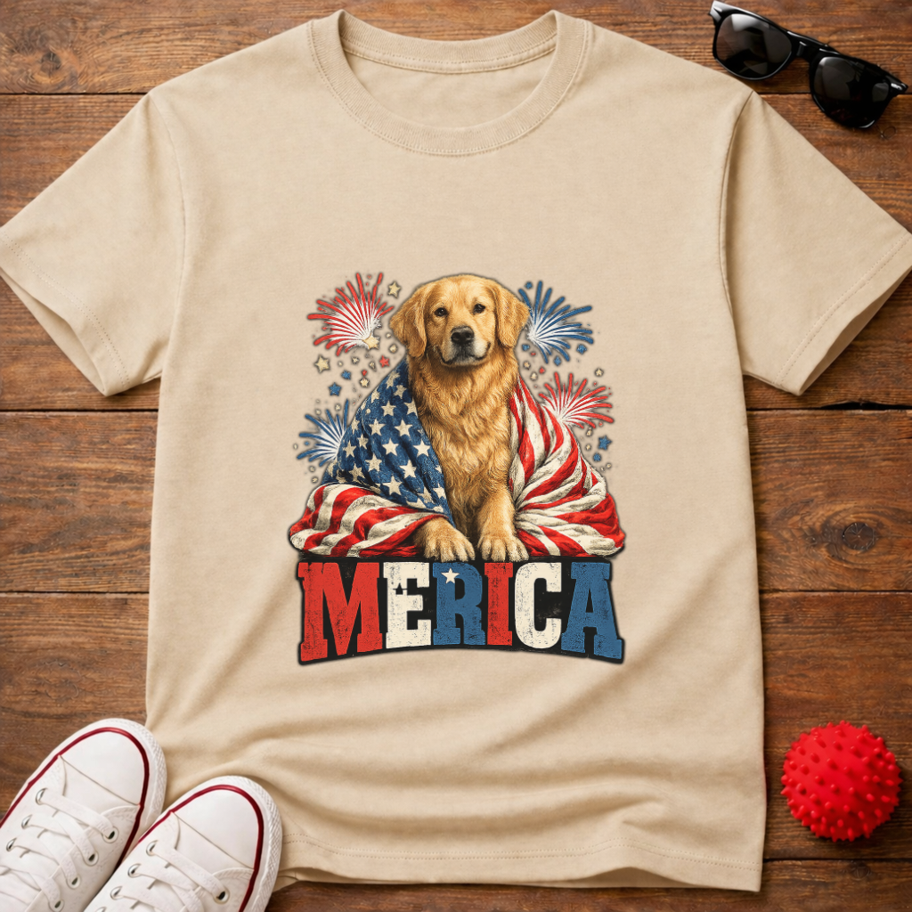 Patriotic Retriever Tee