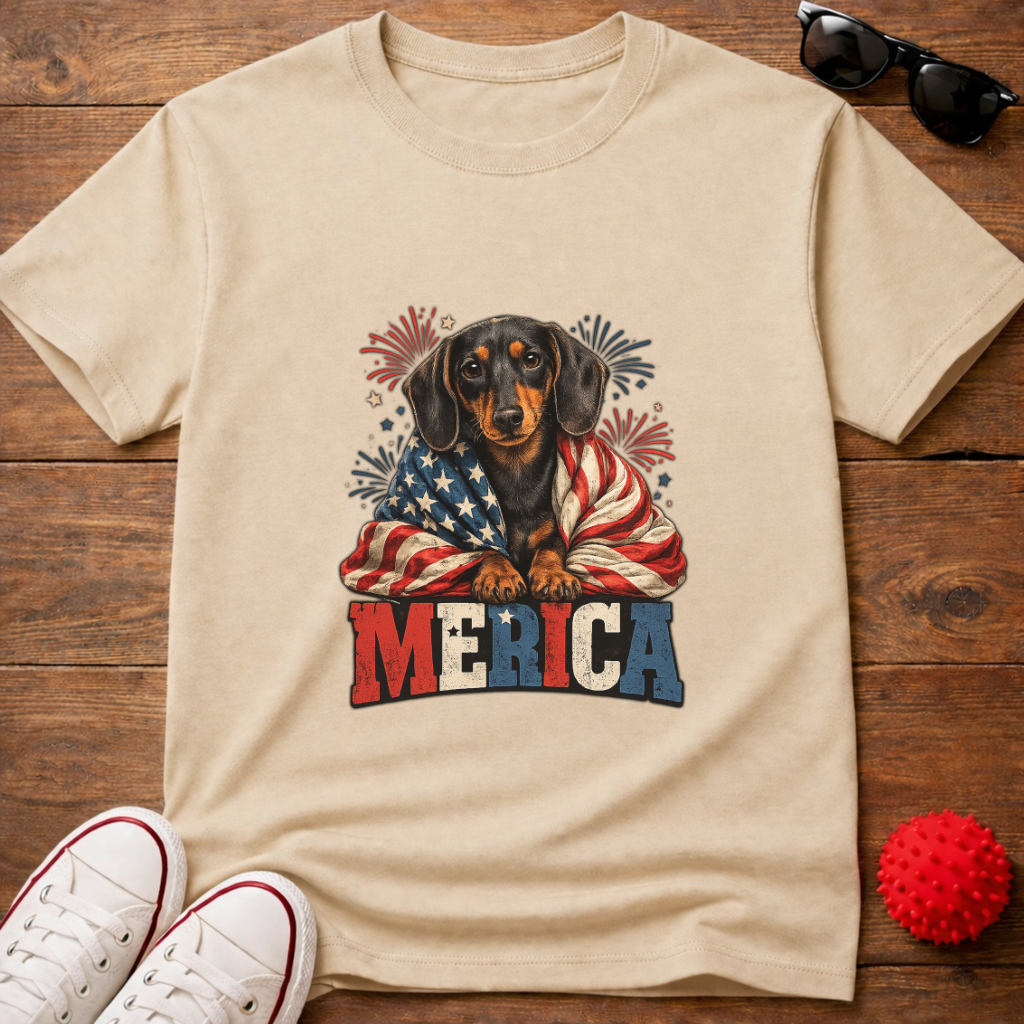 Patriotic Doxie Tee