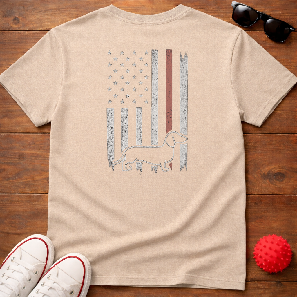 Doxie Flag Tee