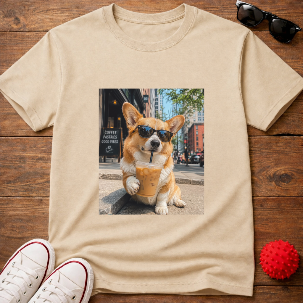 Corgi Coffee Tee