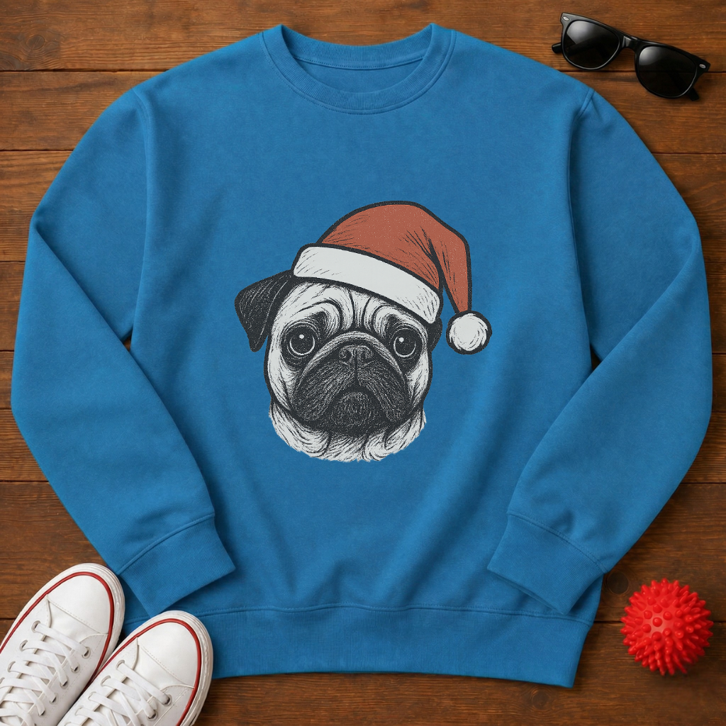 Pug Santa Sweatshirt