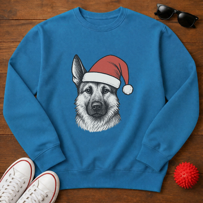 German Shepherd Santa Sweatshirt