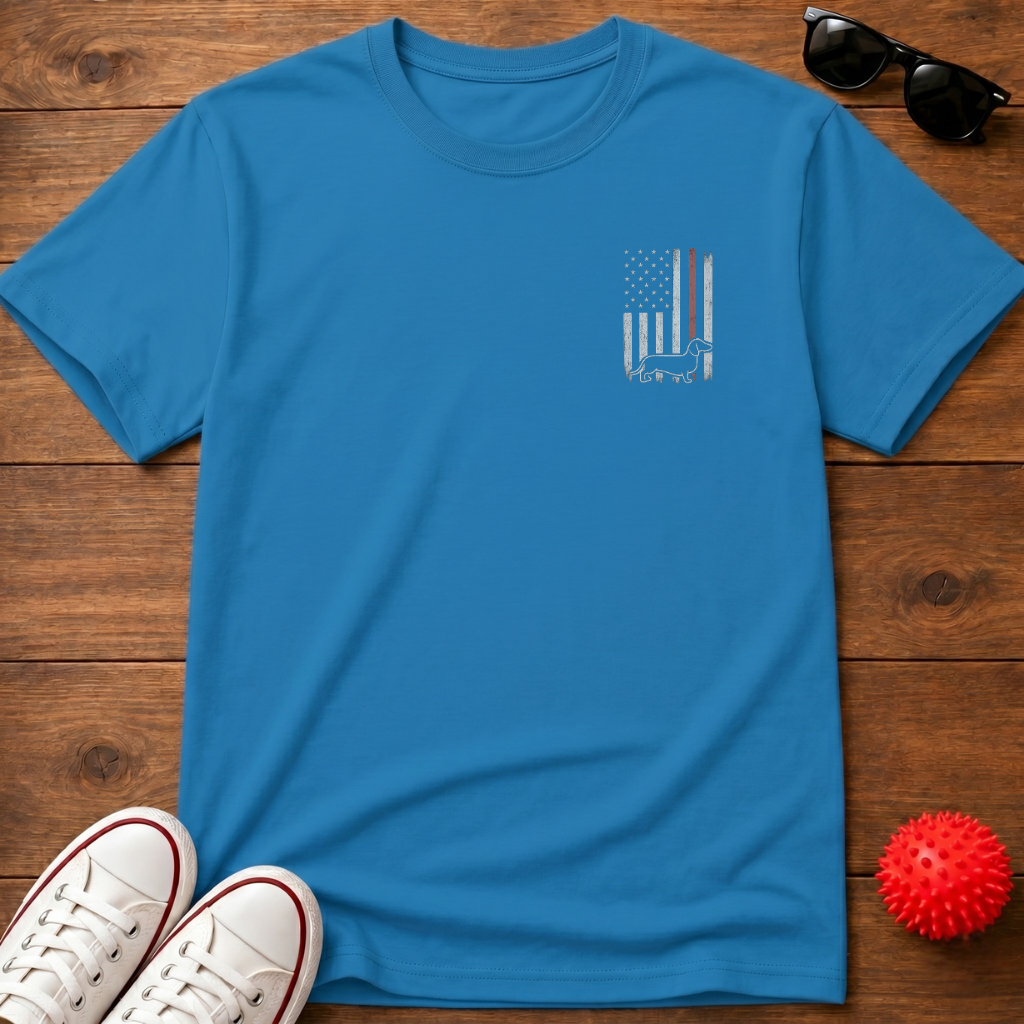 Doxie Flag Tee