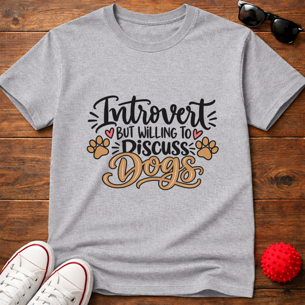 Introvert Discuss Dogs Tee