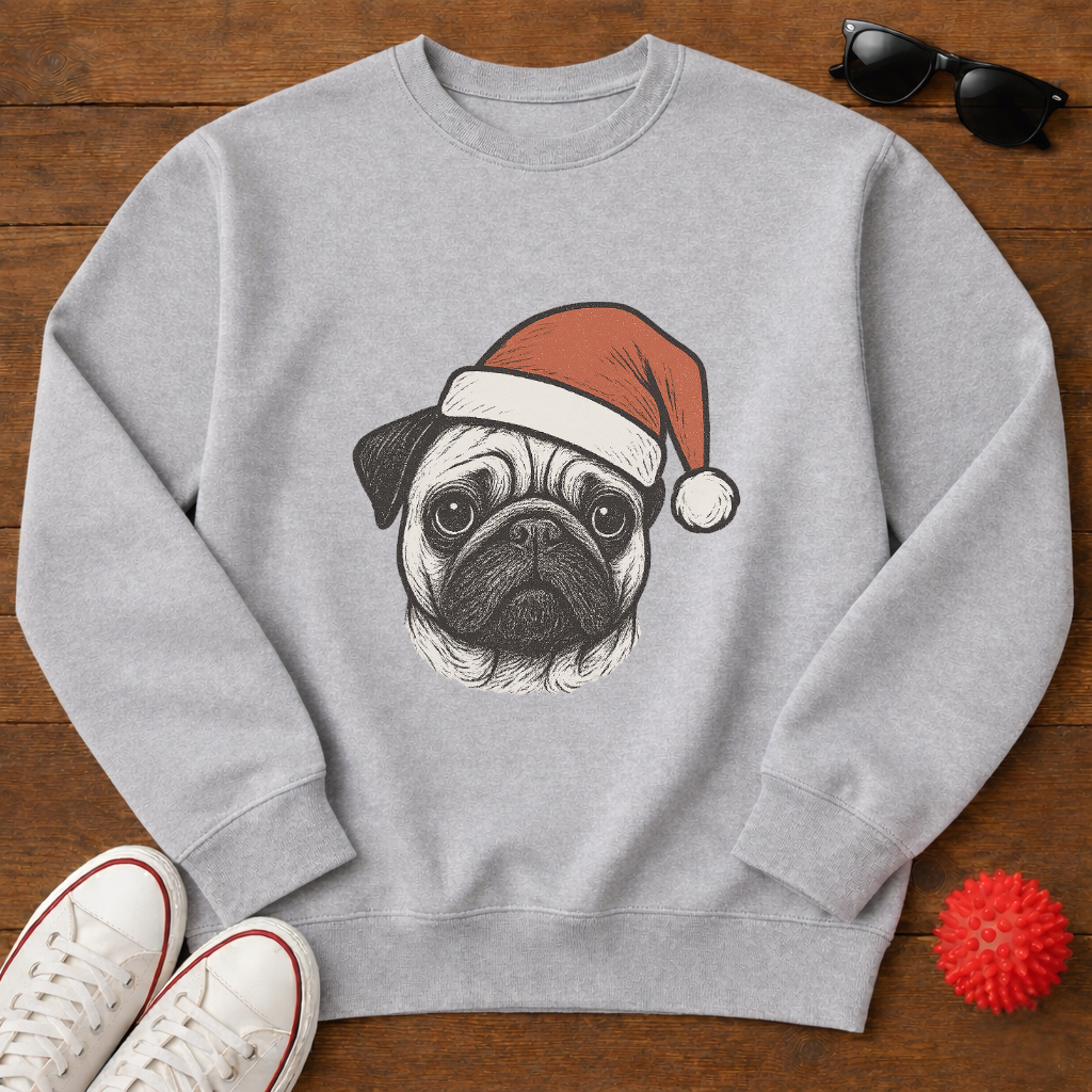 Pug Santa Sweatshirt