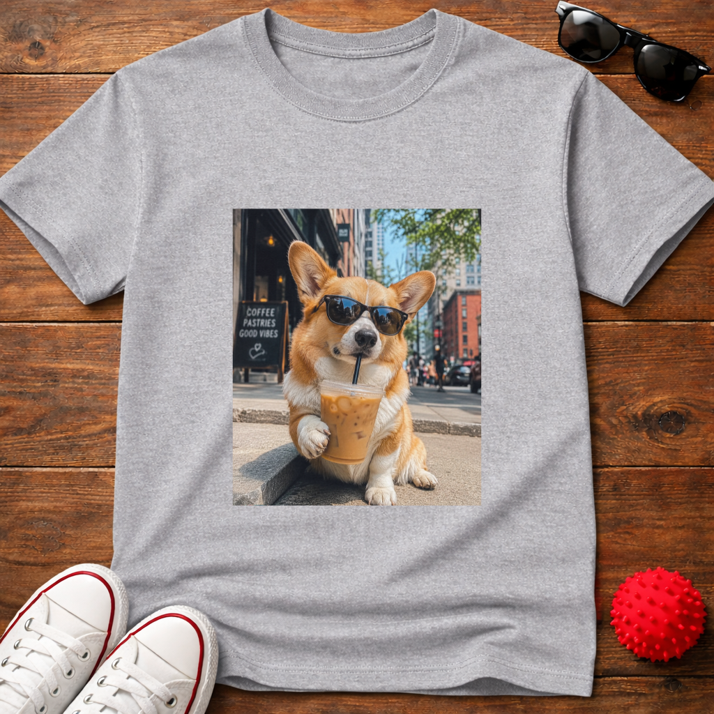 Corgi Coffee Tee