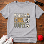 Weekends Dogs Coffee Tee