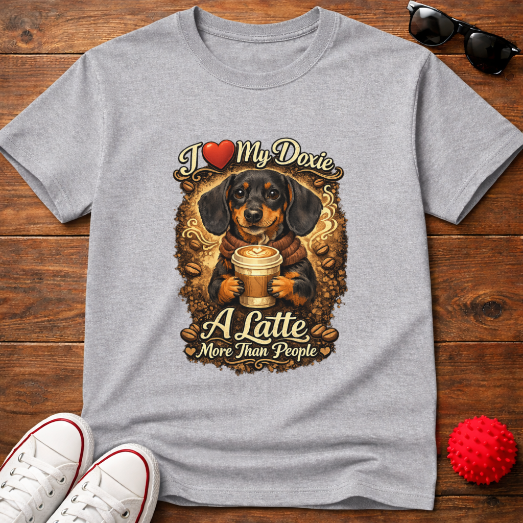 Dachshund Latte Tee