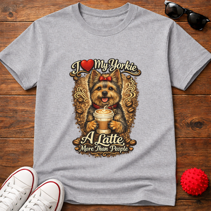 Yorkie A Latte Tee