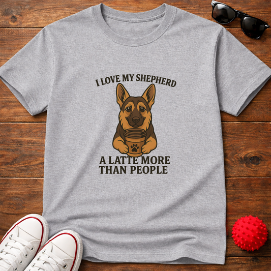 German Shepherd Latte Tee