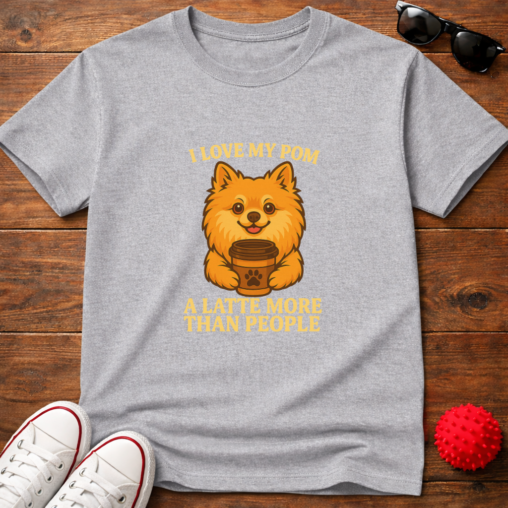 Pomeranian Latte Tee