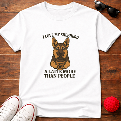 German Shepherd Latte Tee