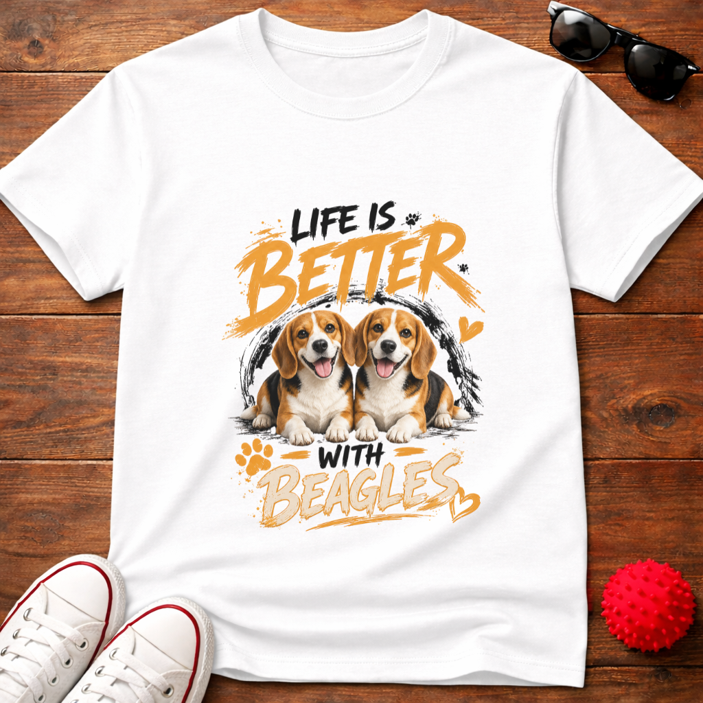 Better With Beagles Tee