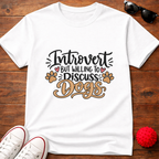Introvert Discuss Dogs Tee