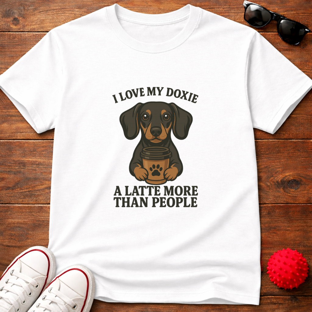 Doxie Latte Tee