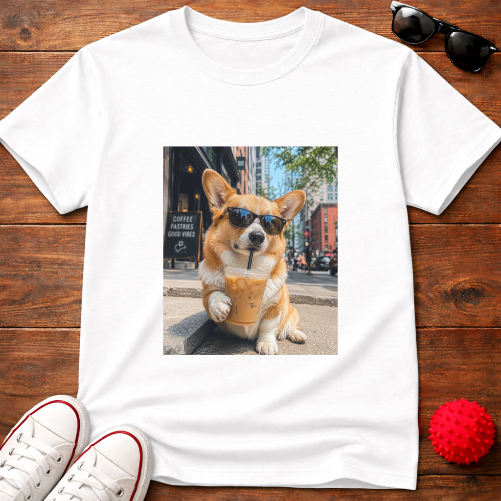 Corgi Coffee Tee