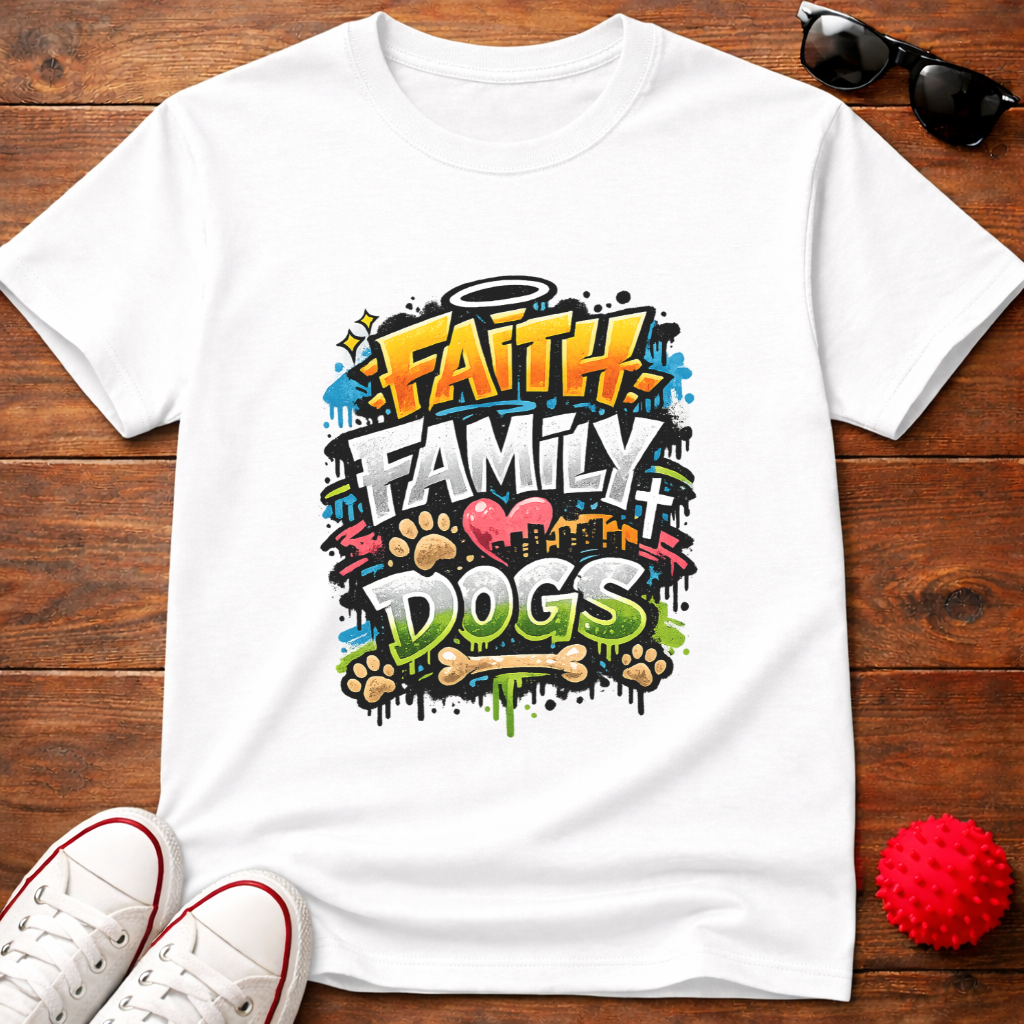 Faith Family Dogs Tee