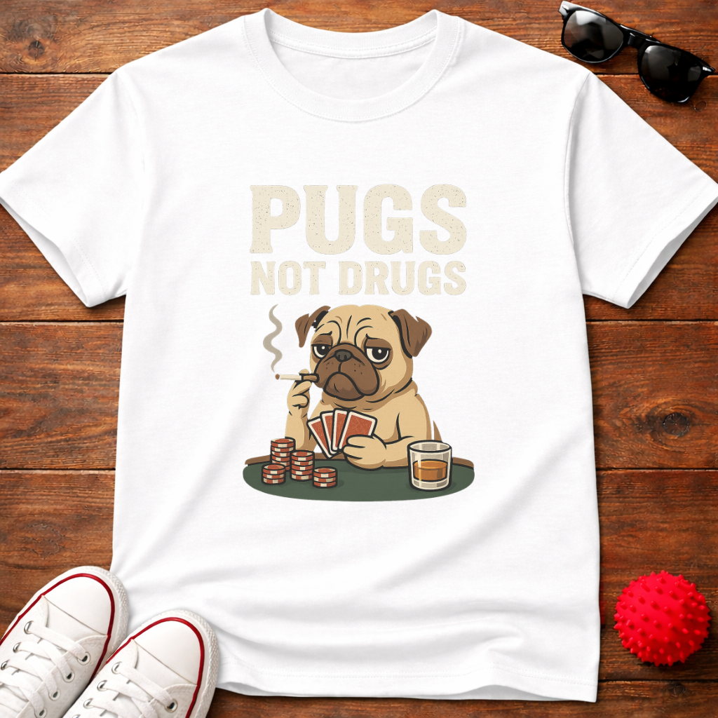 Pugs Not Drugs Tee
