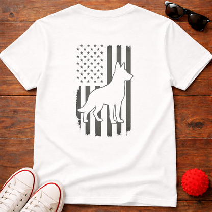 German Shepherd Flag Tee