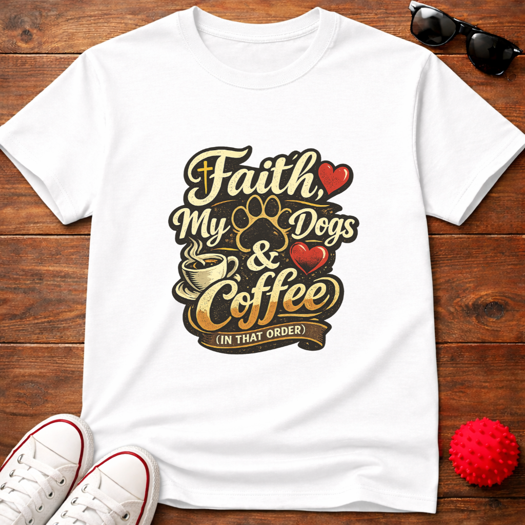 Faith Dogs Coffee Tee